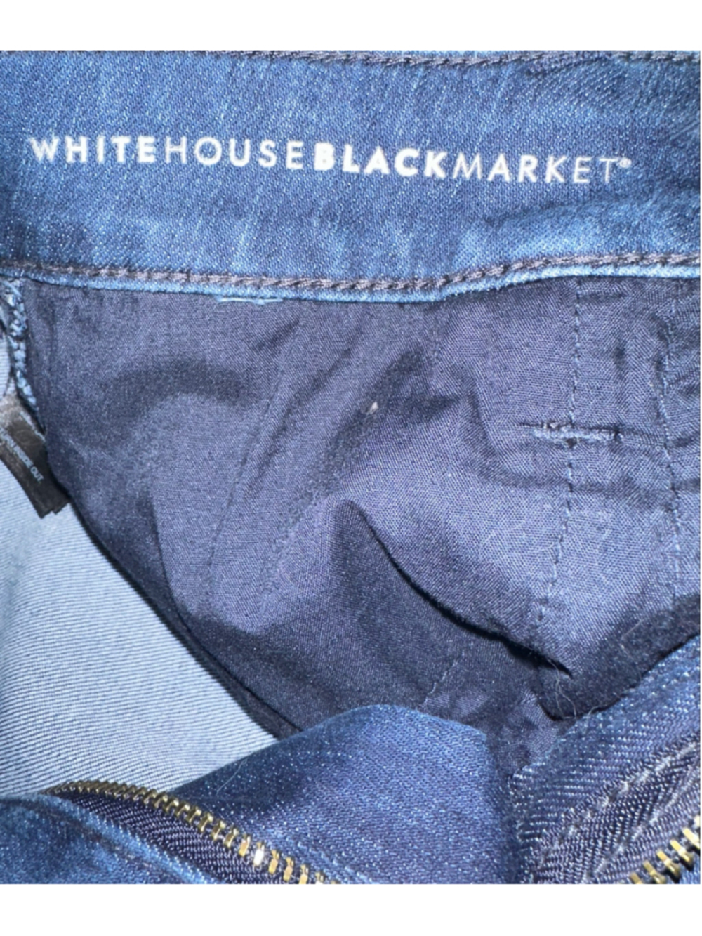 Women's White House Black Market Skinny Jeans Size 6 Blue Black - Picture 7 of 8